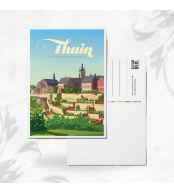 L'affiche Belge Carte Postale "Thuin" image