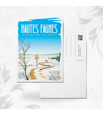 L'affiche Belge Carte Postale "Les Hautes Fagnes" image