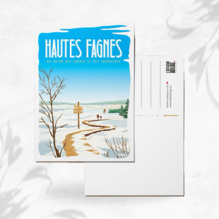 L'affiche Belge Carte Postale "Les Hautes Fagnes" image