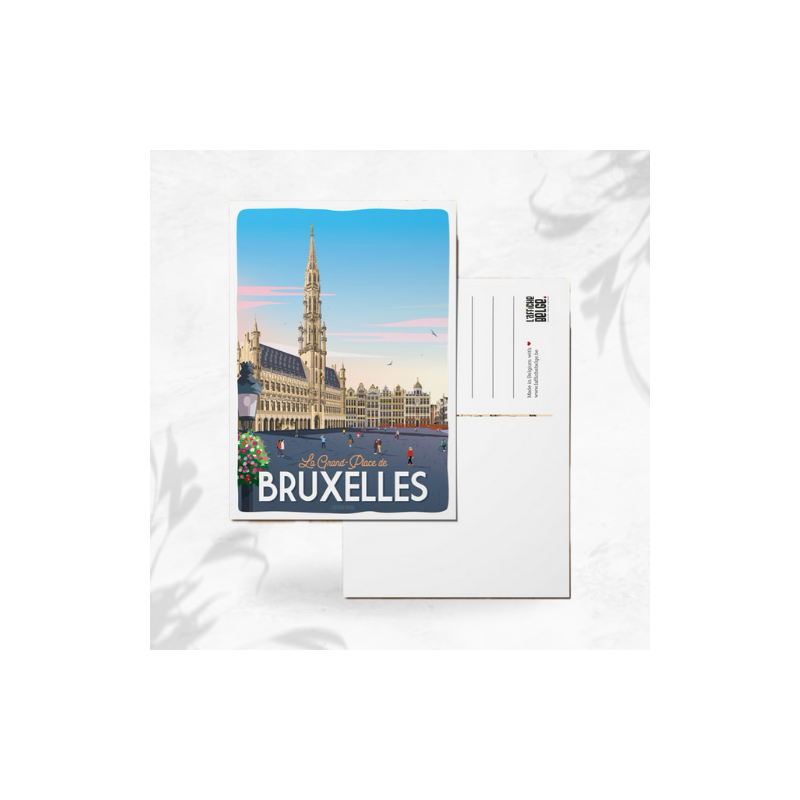 L'affiche Belge Carte Postale "La Grand Place de Bruxelles" image