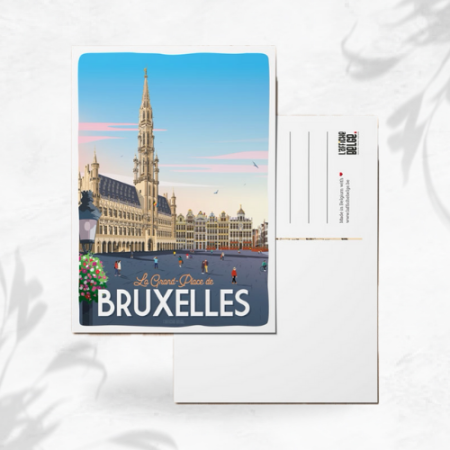 L'affiche Belge Carte Postale "La Grand Place de Bruxelles" image