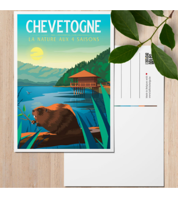 L'affiche Belge Carte Postale "Chevetogne" contexte avec arrière