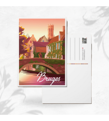 L'affiche Belge Carte Postale "Bruges" image