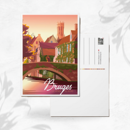 L'affiche Belge Carte Postale "Bruges" image