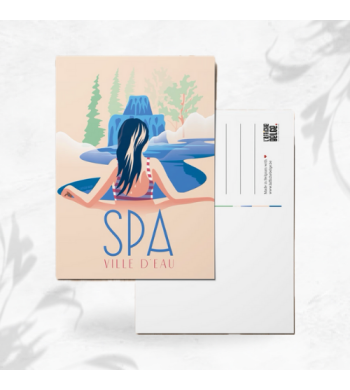 L'affiche Belge Carte Postale "Spa, ville d’eau" image