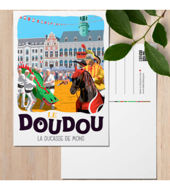 L'affiche Belge Carte Postale "Le Doudou" avec arrière