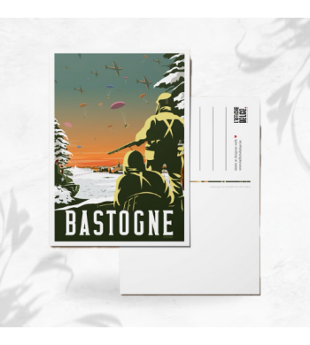 L'affiche Belge Carte Postale "Bastogne" image