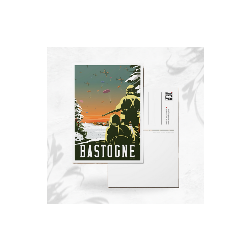 L'affiche Belge Carte Postale "Bastogne" image