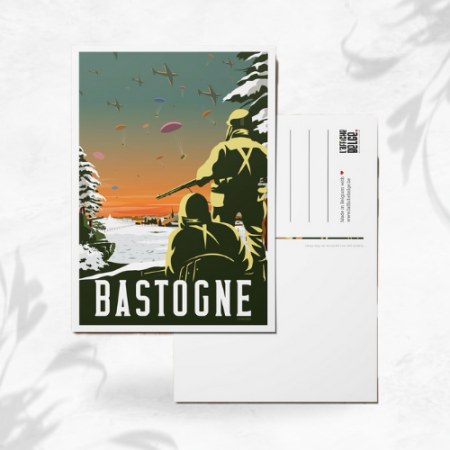 L'affiche Belge Carte Postale "Bastogne" image