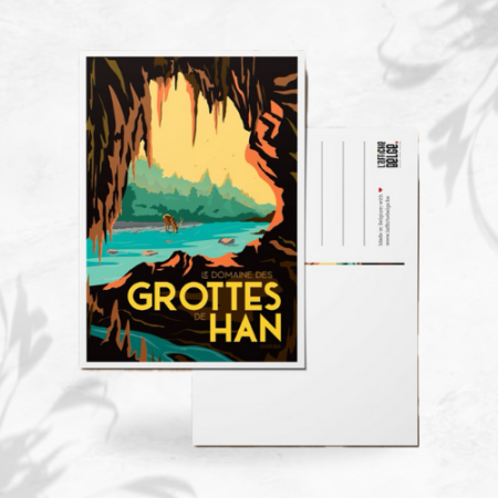 L'affiche Belge Carte Postale "Le Domaine des Grottes de Han" image