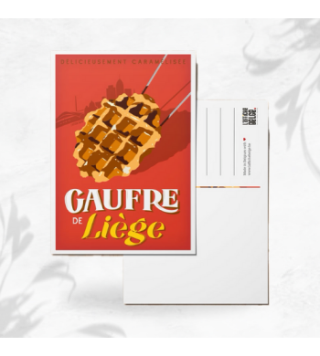 L'affiche Belge Carte Postale "Gaufre de Liège" image