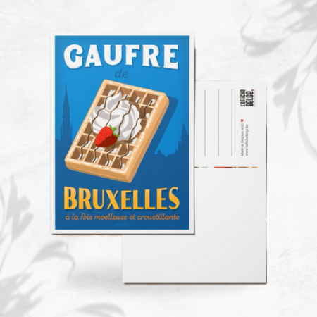 L'affiche Belge Carte Postale "Gaufre de Bruxelles" image