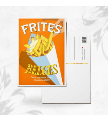 L'affiche Belge Carte Postale "Frites Belges" image