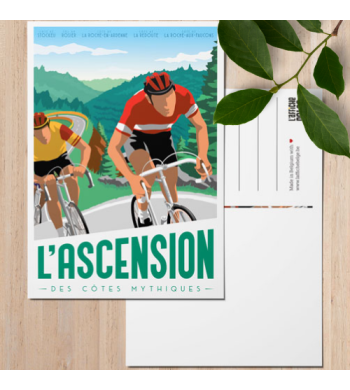 L'affiche Belge Carte Postale "L'ascension" arrière