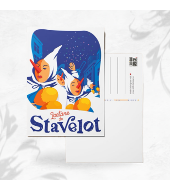 L'affiche Belge Carte Postale "Laetare de Stavelot"