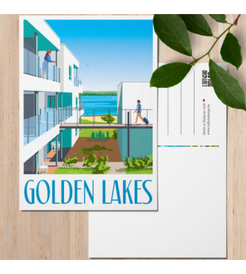 L'affiche Belge Carte Postale "Golden Lakes" arrière