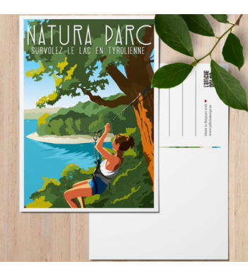 L'affiche Belge Carte Postale "Nature parc" arrière