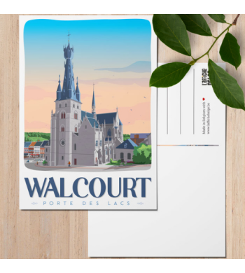 L'affiche Belge Carte Postale "Walcourt porte des lacs" arrière
