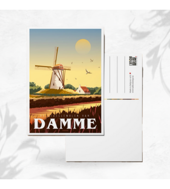L'affiche Belge Carte Postale "Damme" image