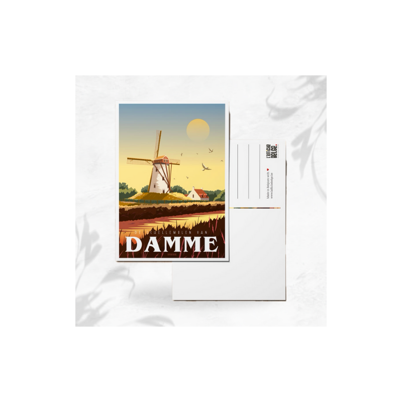 L'affiche Belge Carte Postale "Damme" image