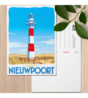 L'affiche Belge Carte Postale "Nieuwpoort" arrière