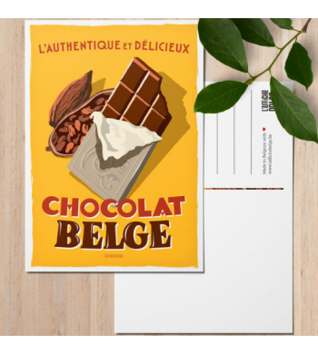 L'affiche Belge Carte Postale "Chocolat Belge" arrière