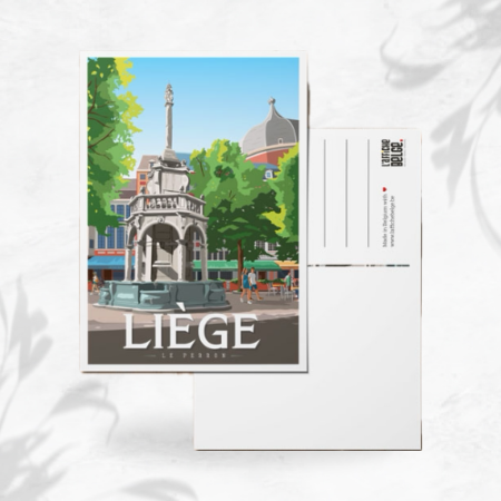 L'affiche Belge Carte Postale "Liège" image