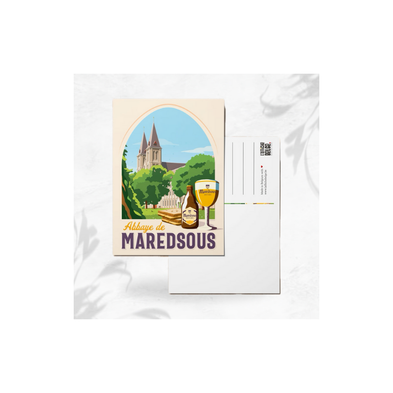 L'affiche Belge Carte Postale "Abbaye de Maredsous" image