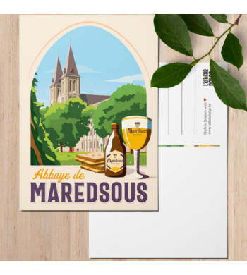 L'affiche Belge Carte Postale "Abbaye de Maredsous" arrière