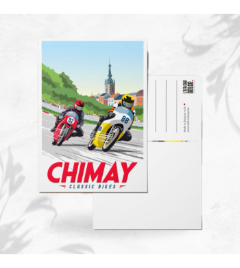 L'affiche Belge Carte Postale "Chimay Classic Bikes" image