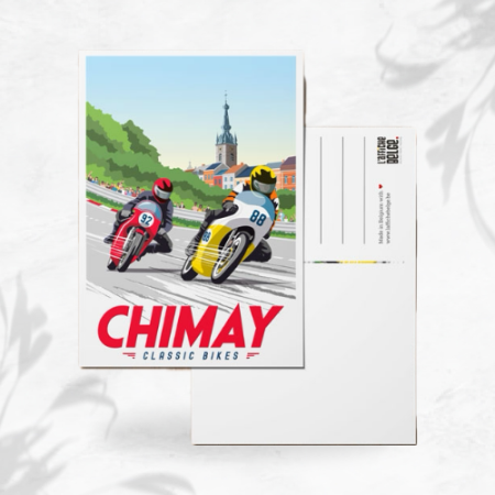 L'affiche Belge Carte Postale "Chimay Classic Bikes" image