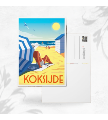 L'affiche Belge Carte Postale "Koksijde" image