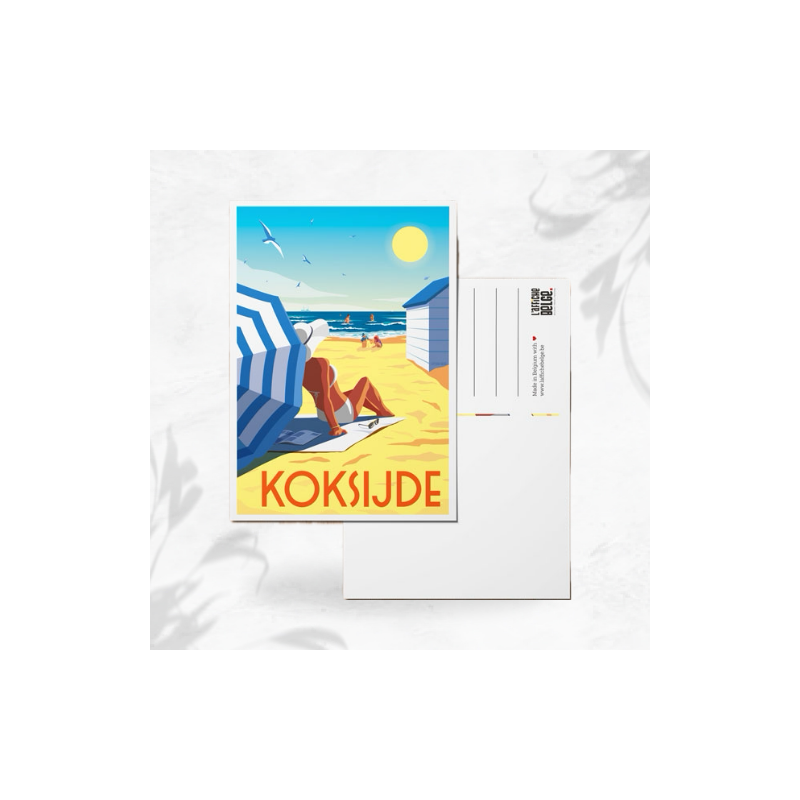 L'affiche Belge Carte Postale "Koksijde" image