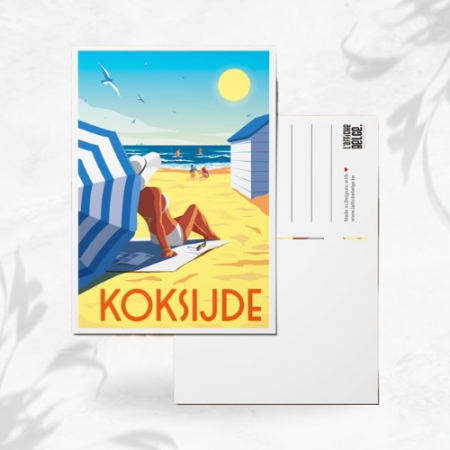 L'affiche Belge Carte Postale "Koksijde" image