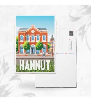 L'affiche Belge Carte Postale "Hannut" image