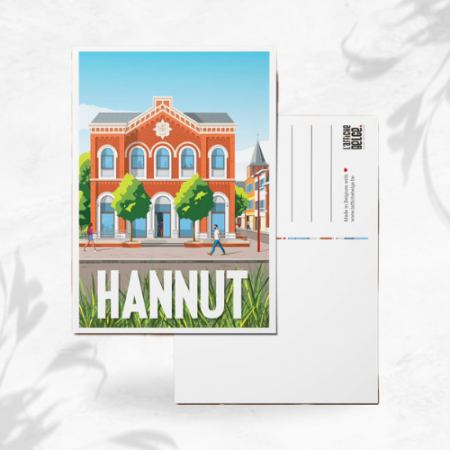 L'affiche Belge Carte Postale "Hannut" image