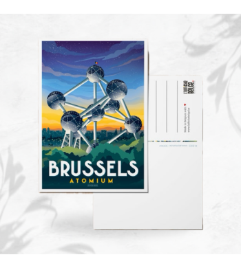 L'affiche Belge Carte Postale "Brussels Atomium" image