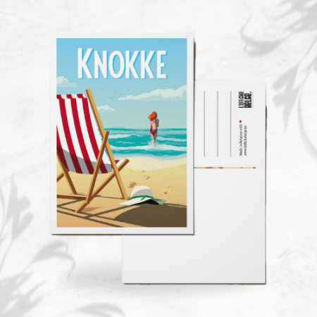 L'affiche Belge Carte Postale "Knokke" chez Arti'zen image