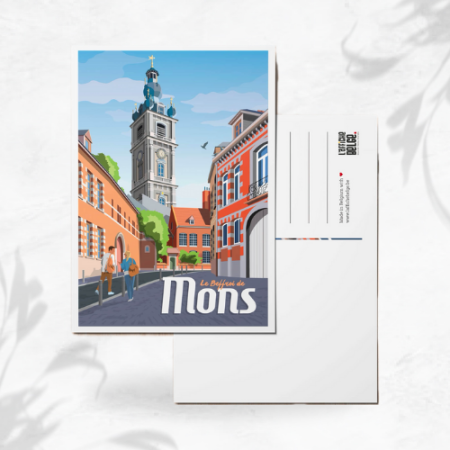 L'affiche Belge Carte Postale "Mons" image