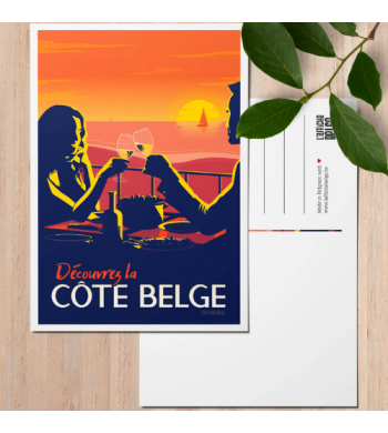 L'affiche Belge Carte Postale "La Côte Belge" image