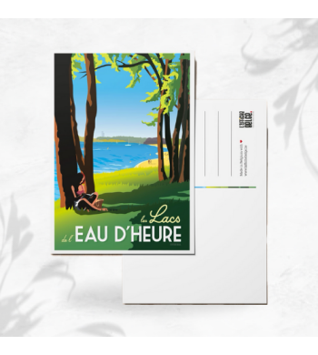L'affiche Belge Carte Postale "Les Lacs de l’Eau d’Heure" image