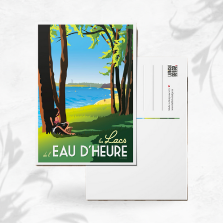 L'affiche Belge Carte Postale "Les Lacs de l’Eau d’Heure" image