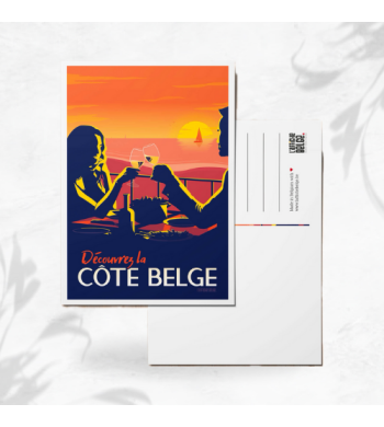L'affiche Belge Carte Postale "La Côte Belge"