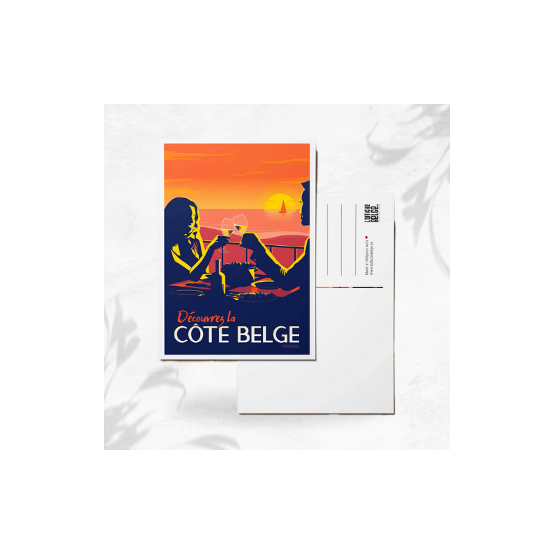 L'affiche Belge Carte Postale "La Côte Belge"