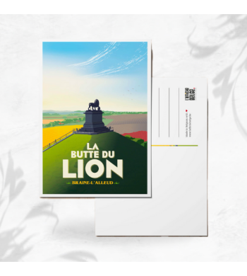 L'affiche Belge Carte Postale "La Butte du Lion"